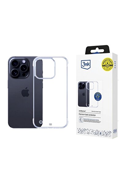 3MK Husă transparentă Just20g pentru iPhone 16 Pro Max, din policarbonat tran...