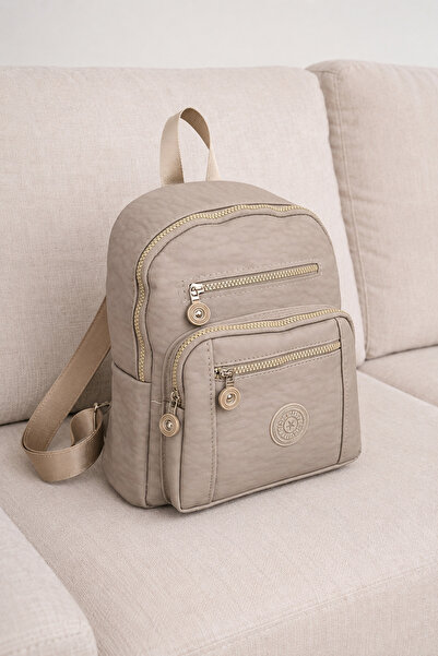 MILANOFOX Mini rucsac din nurcă pentru femei, cu 4 compartimente, curea regla...