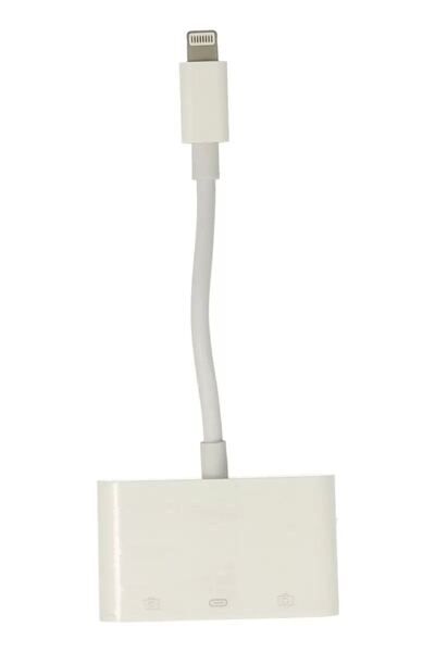 Generic Brand Apr23 iPhone Otg 3in1 - White
