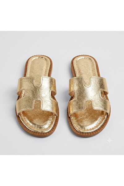 KİNDEP (Lili) Daily Women's Slippers Gold