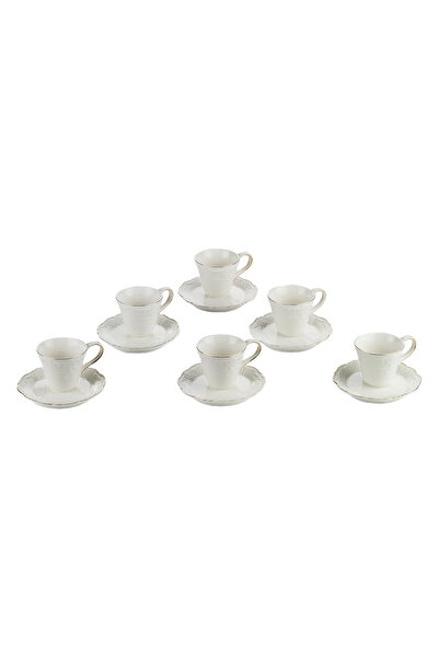 Lucky Art Amoria Bone 6-Piece Coffee Cup Set