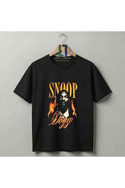 Grafftee Clothing Tricou unisex din bumbac premium cu imprimeu Snoop Dogg, de...