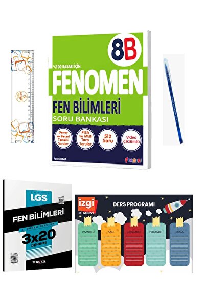 Fenomen Yayıncılık 8 Fen Bilimleri B Soru Bankası