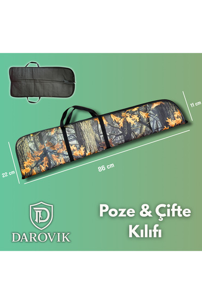 Darovik Poze Tüfek Kılıfı 85 cm Kamuflaj Desenli