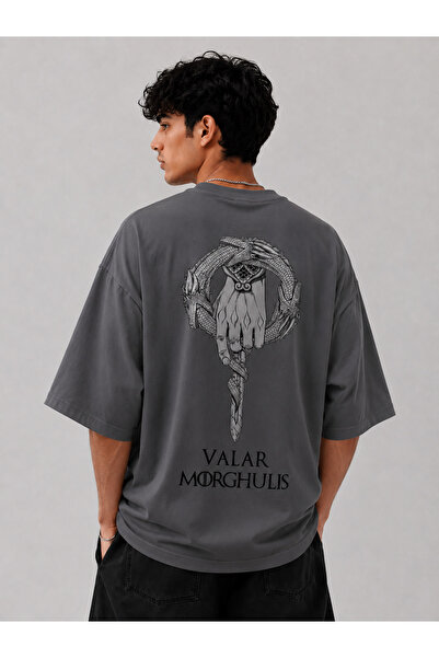 Nulivez Game of Thrones Valar Morghulis Printed Oversize Unisex T-Shirt |   F...
