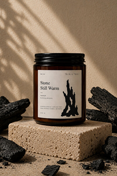 Mesk & More Stone Still Warm / Kokulu Amber Mum (Sandal-Amber)