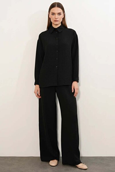 ALFA AKSESUAR 03 Women's Textured Black Suit