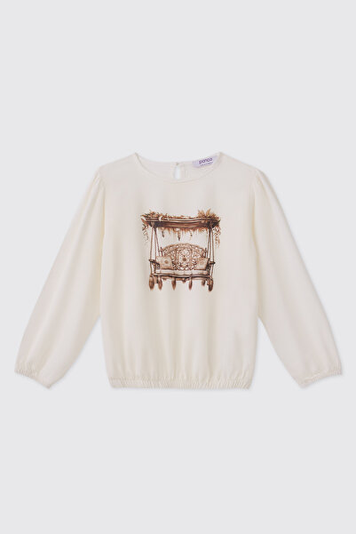 Panço Devojčica, ecru bluza
