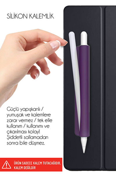 Nezih Case Tüm Stylus Kalemlere ve Normal Kalemlere Uyumlu Yapışkanlı Silikon...