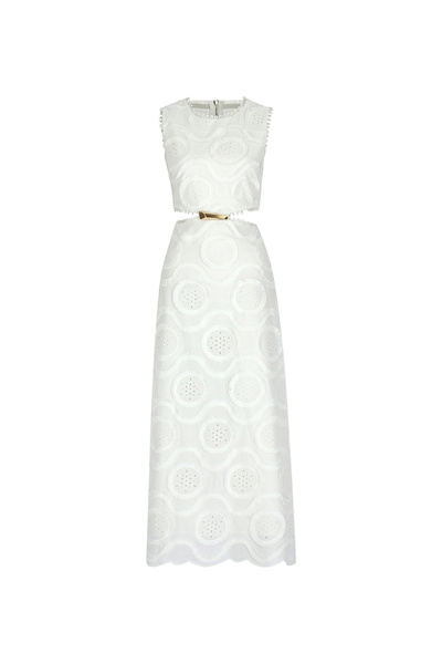 Selyn's Selyns Beyaz Kadın Bebe Yaka Elbise SL000207008