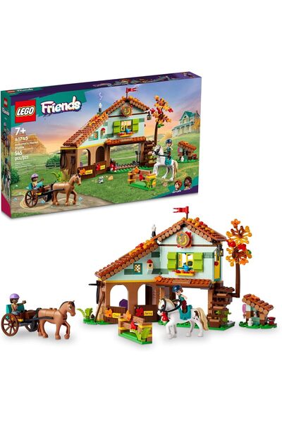 LEGO لعبة بناء إسطبل الخيول من سلسلة فريندز أوتوم، رقم 41745، لعبة تمثيل أدوا...