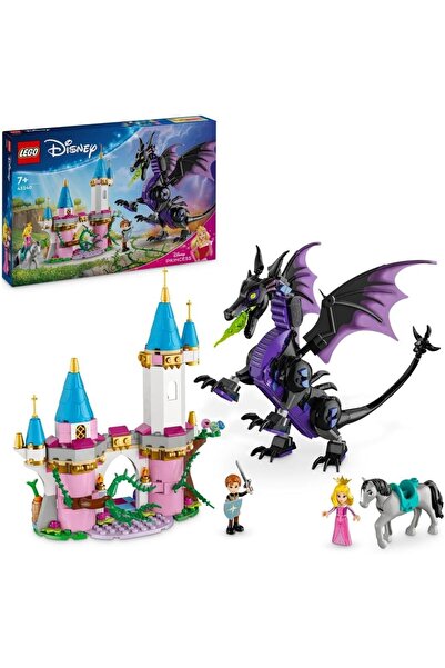 LEGO مجموعة ألعاب بناء على شكل تنين لشخصية ماليفيسينت من ديزني للأطفال ومحبي ...