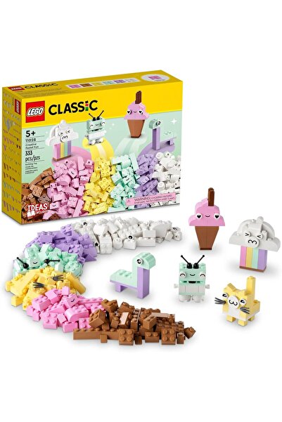 LEGO Classic Creative Pastel Fun Bricks Box 11028, Building Toys for Kids, Gi...