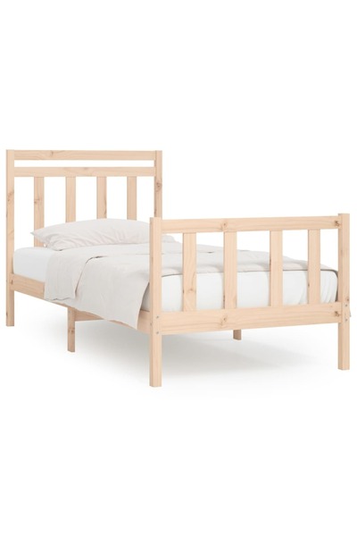 vidaxl Cadru de pat, 90x200 cm, lemn masiv de pin