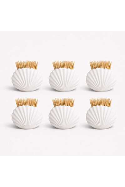 Karra Art Seashell Shaped Toothpick Holder 2 Pack