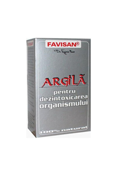 Favisan Argila Pulbere pentru Detoxifierea Organismului Favisan, 100g