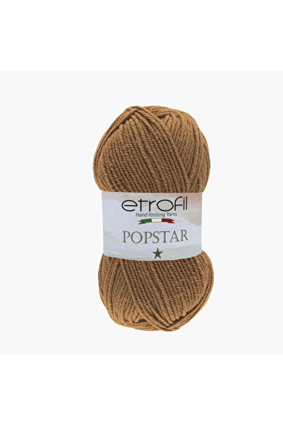 Etrofil Ață de tricotat PopStar Caramel Brown 25% Lână Organică 75% Acrilic 1...