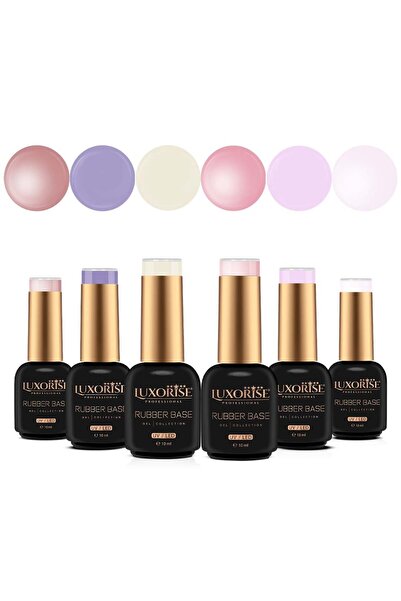 LUXORISE Σετ 6 τεμαχίων Βάση Καουτσούκ 10ml LUXORISE, Glam Crush