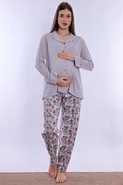 ByLohusa Maternity Pajama Set Suitable for Pre- and Postpartum Use Effortt - ...