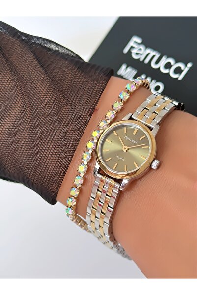 Ferrucci Steel Strap Minimal Case 2 Year Warranty 3 Atm Waterproof Women's Wr...