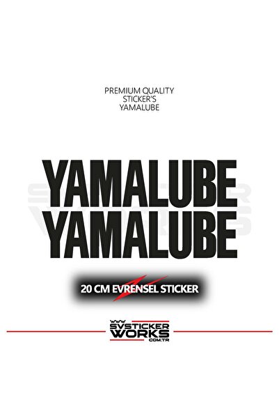 ARONA Yamalube Sticker Universal Compatible with All Surfaces 20 cm 2 Pcs