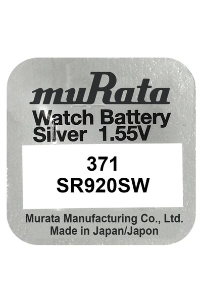 sallma Baterie, Oxid de Argint, muRata 371 sr920sw, 1.55V, 1 buc