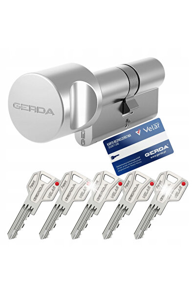 gerda Cilindru antiefracție VELAR PRO G30/40 cu buton și 5 chei