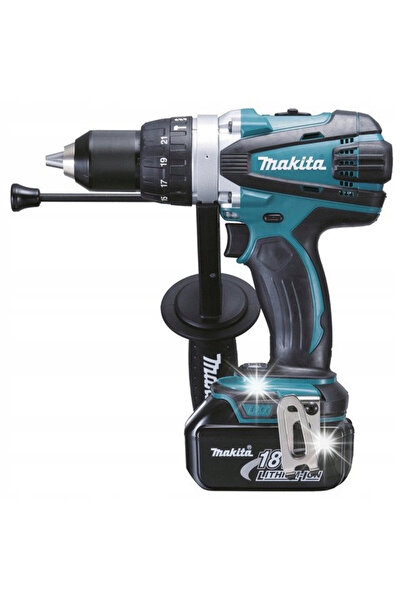 MAKİTAMİ Mașină de găurit și înșurubat cu impact, cu acumulator, 18V, 2*5Ah, ...