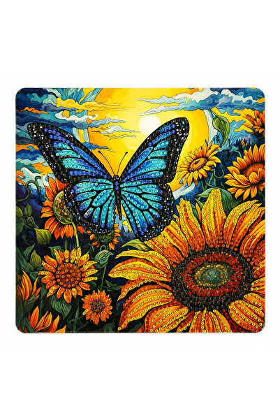 iğne izi Hı Stone 5D Diamond Stone Embroidery Kit Painting 20X20 cm Butterfly...