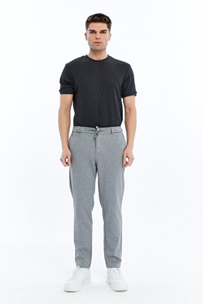 trender Men's Canvas Trousers 5549 Light Gray