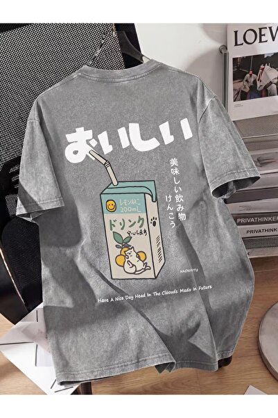 Touz Moda Cat Lemon Juice Unisex T-Shirt
