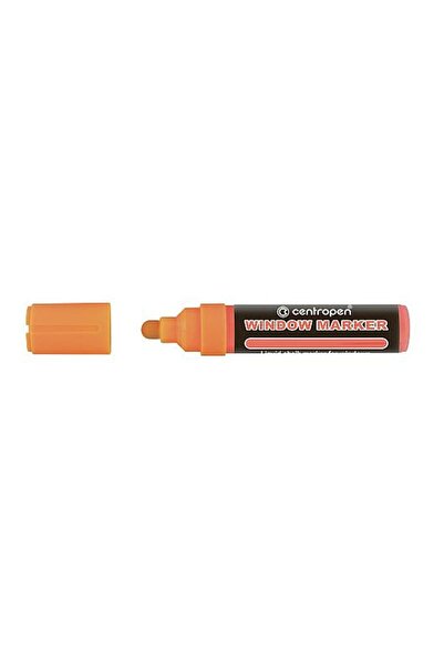 CENTROPEN Marker cu cretă lichidă Portocaliu Neon, vârf rotund 2-15mm, 9121