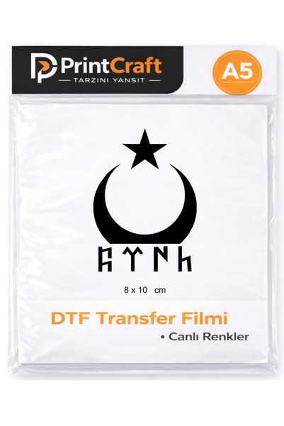 PRİNTCRAFT RENKLİ DÜŞLER ATÖLYESİ 8x10 cm Türk Yazılı Ayyıldız Modeli Ütü ile...