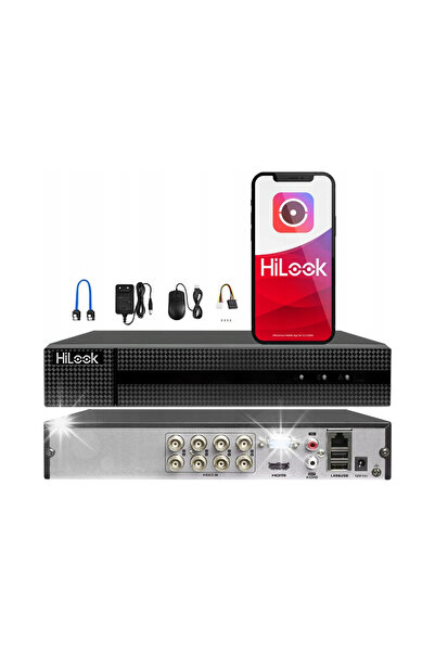 HIKVISION CAMERA Regeistrator de supraveghere HiLook de 8MPx cu 8 canale anal...