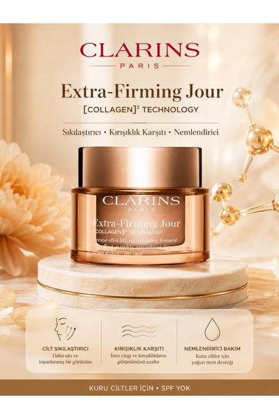 Clarins Extra-Firming Jour Kuru Ciltlere Özel Toparlayıcı ve Nemlendirici Yüz...
