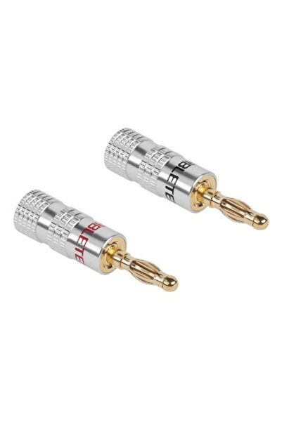 Cabletech Set de 2 Conectori Banană din Metal - HQ