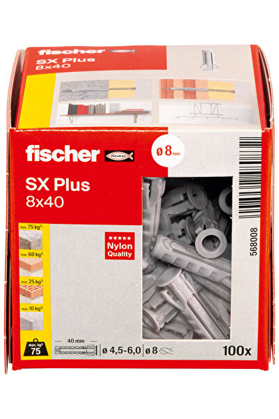 Fischer Plastik Dübel SX Plus 8 x 40 (roket dübel)