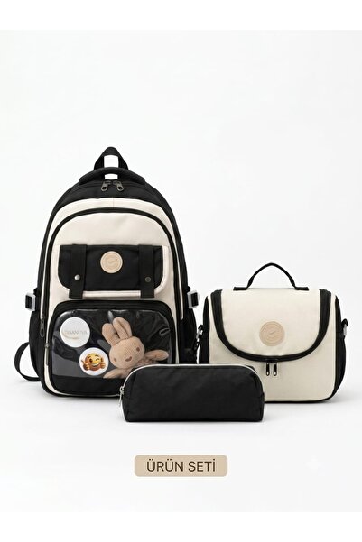 Disanuva School Bag Three-Piece Set, Backpack, Elementary School Bag with Lun...