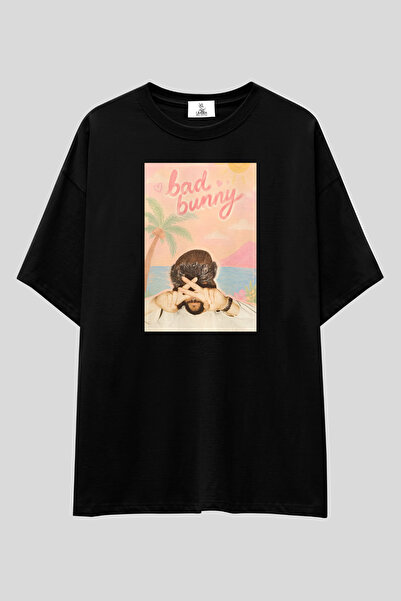 UmbraWear Bad Bunny Printed T-Shirt |   Unisex 100% Cotton White Latin Pop Re...