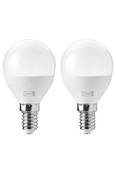 IKEA SOLHETTA LED bulb E 14 806 lumen, dimmable/globe opal white, 45 mm