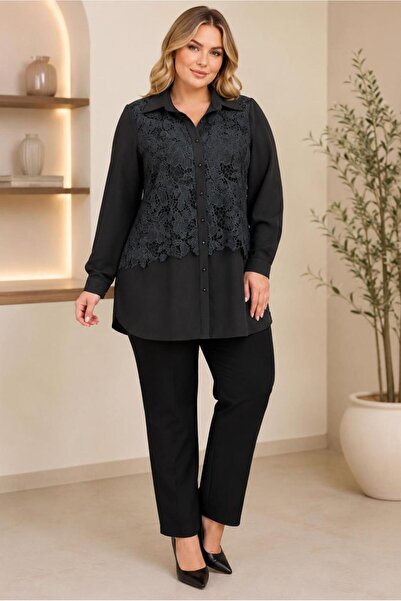 Alvina Tunic with Güpür Details 20964