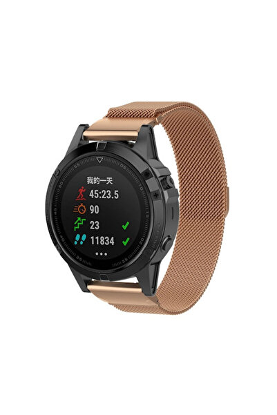 OEM Λουράκι Fenix Ροζ Χρυσό (Fenix 3 / 5X / 5X Plus / 6X / 6X Pro / 7X / 7X P...