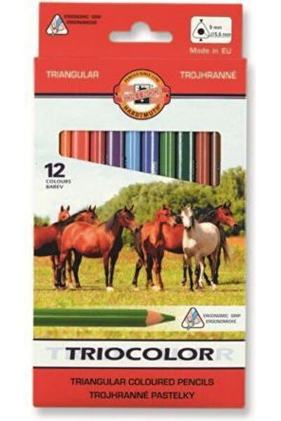 Koh-i Noor Creioane Triocolor 12 culori