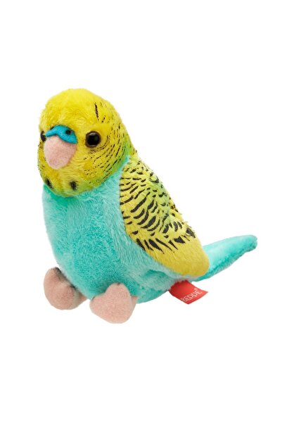 Beppe Mascota Papagal ondulat galben azur 13cm 13955