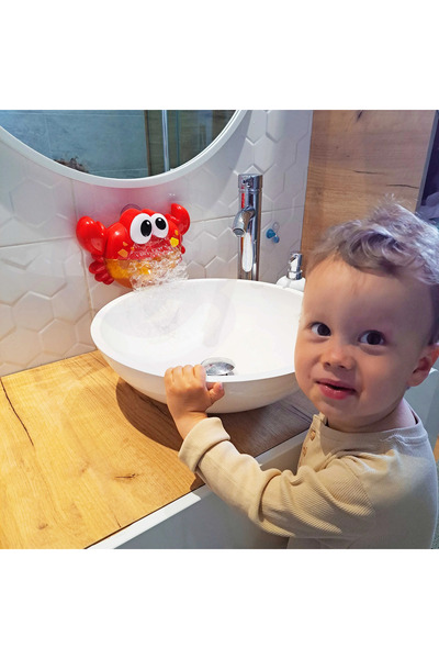 woopie BABY Jucărie de baie Crab pentru fabricarea spumei cu melodie