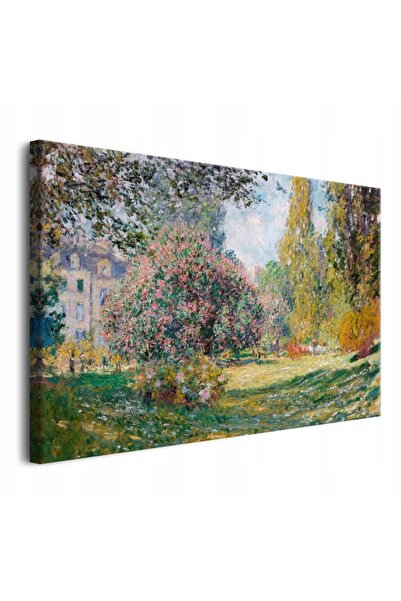 Naklejkomania Tablou pe panza, Claude monet, Peisaj "parcul monceau", Cu rama...