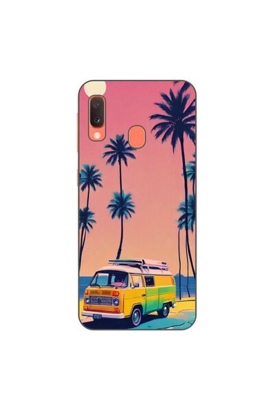 OEM Калъф, съвместим със Samsung Galaxy A20e, от силиконов гел TPU, с десен  ...