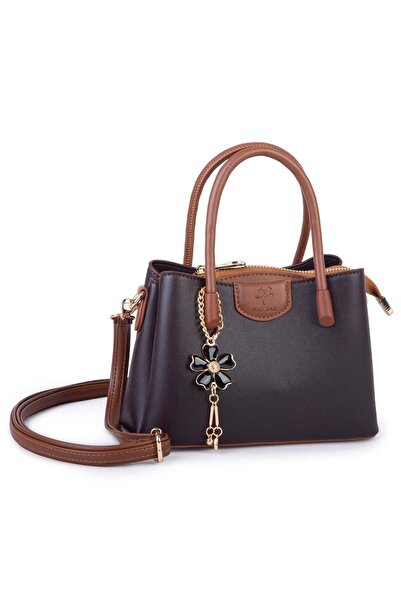 Nas Bag Geantă de mână și crossbody elegantă pentru femei, cu mini-ornamente ...