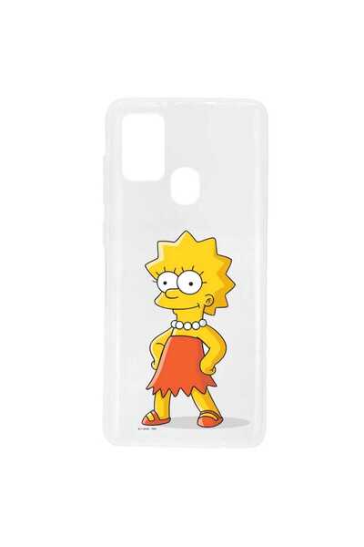OEM Husa compatibila cu Samsung Galaxy A21s Silicon Transparenta Model Simpso...