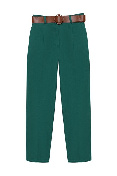 Quzu Belted Waist Trousers